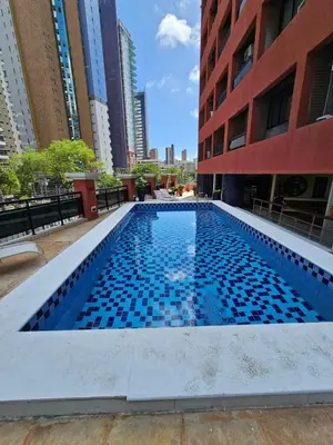 A piscina em ou perto de Flat Beira Mar Meireles