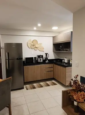 A cozinha ou kitchenette de Flat Beira Mar Meireles