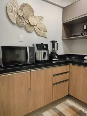 A cozinha ou kitchenette de Flat Beira Mar Meireles