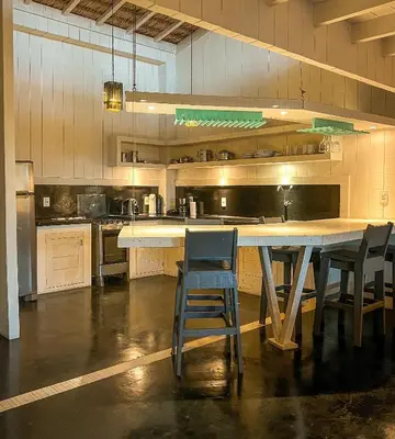 A cozinha ou kitchenette de As Palhas