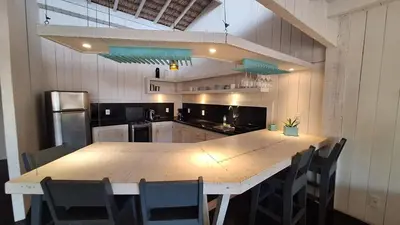 A cozinha ou kitchenette de As Palhas