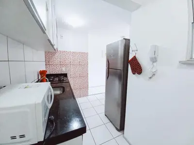 A cozinha ou kitchenette de Apê Pertinho - Fortaleza, Ceará!