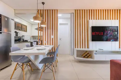 A cozinha ou kitchenette de Varandas do Mar - Luxo a beira mar por Carpediem