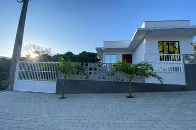 O edifício onde a casa de férias está situado