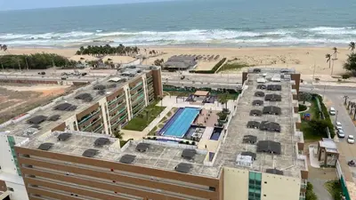 Uma vista do mar geral ou uma vista do mar a partir do apartamento