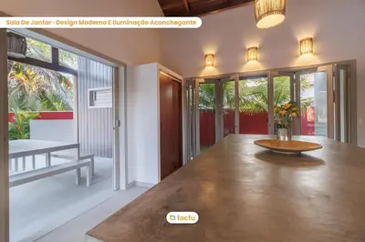 A planta de Casa Manga: Paraíso Luxuoso com Piscina Privativa