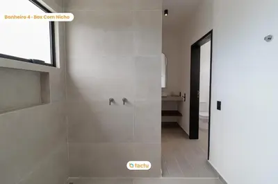 Uma casa de banho em Vila Juriti: Frente Mar com piscina no Fortim