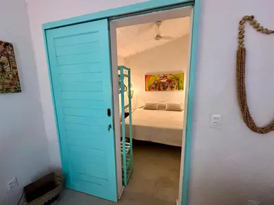 Uma cama ou camas num quarto em Vila Almar