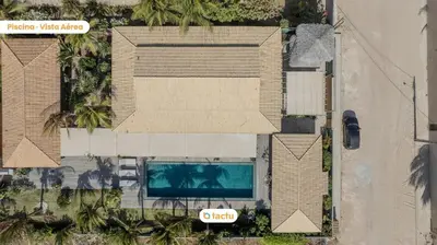 A piscina em ou perto de Vista mar na Casa Javali em Fortim