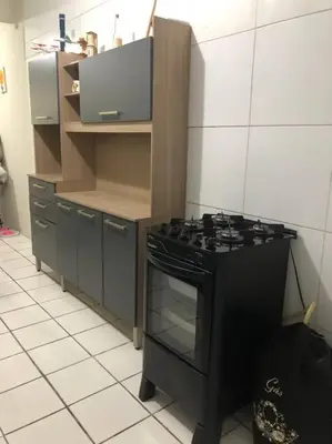 A cozinha ou kitchenette de Casa na Praia de Iracema R&S