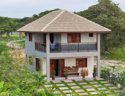 O edifício onde a casa de férias está situado