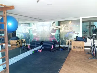O centro de fitness e/ou as comodidades de fitness de Apartamento Vista Mar na Praia de Iracema - Terraços do Atlântico