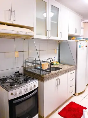 A cozinha ou kitchenette de Planet Pé na Areia PDD
