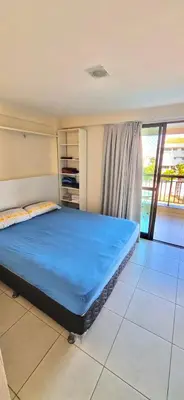 Uma cama ou camas num quarto em Mediterranée Residence Cobertura Duplex com jacuzzi