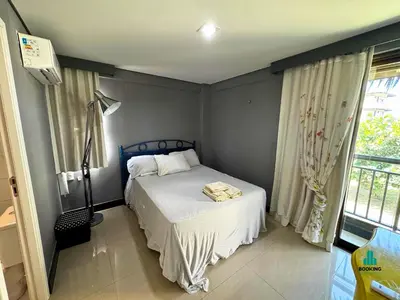Uma cama ou camas num quarto em Aquiraz Manhattan Riviera