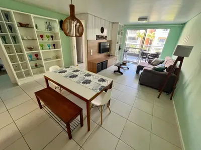 Uma área de estar em Terramaris - Paraíso Pé na areia