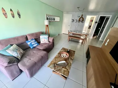 Uma área de estar em Terramaris - Paraíso Pé na areia