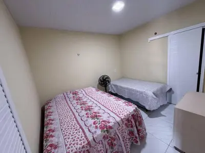 Uma cama ou camas num quarto em Apartamento em Mundaú