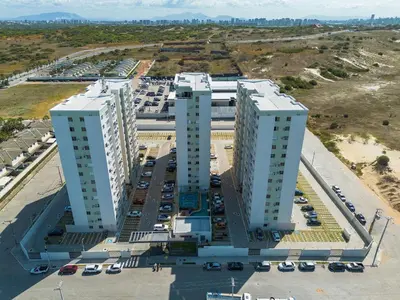 O edifício onde o apartamento está situado