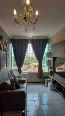 Uma área de estar em Apartamento em bairro nobre de Fortaleza