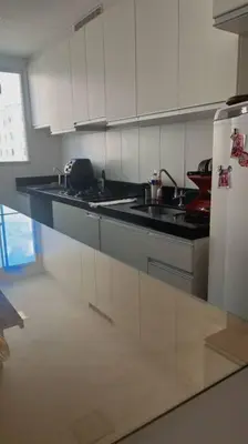 A cozinha ou kitchenette de Lindo apartamento na Maraponga