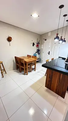 A cozinha ou kitchenette de Uma quadra do mar de Cumbuco - Ceara