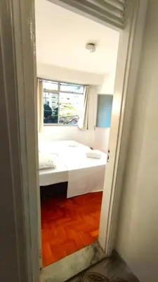 Uma cama ou camas num quarto em Meireles Beira Mar Gigante 3 Quartos