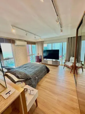 Uma cama ou camas num quarto em Loft Duplex Luxo Temático