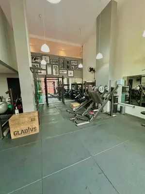 O centro de fitness e/ou as comodidades de fitness de Loft Duplex Luxo Temático