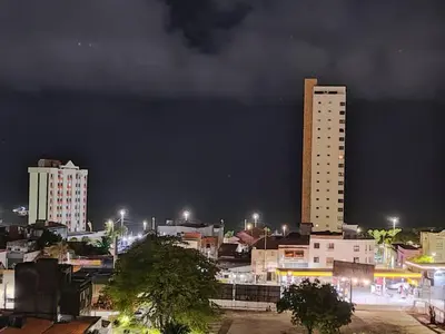 Uma vista geral de Fortaleza ou a vista da cidade a partir do apartamento