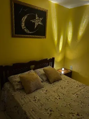 Uma cama ou camas num quarto em Portal do Sol