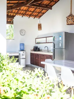 A cozinha ou kitchenette de Kite Oasis Parajuru Casa Branca