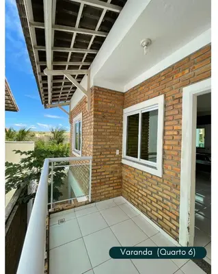 Uma varanda ou terraço em Condomínio Chalés Santo Antônio - Flecheiras