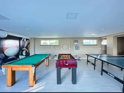 A sala de jogos em Beach Way, ap pé na areia, no Porto das Dunas, pertinho do Beach Park