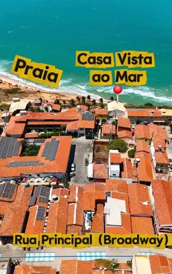 Uma vista do mar geral ou uma vista do mar a partir da casa de férias