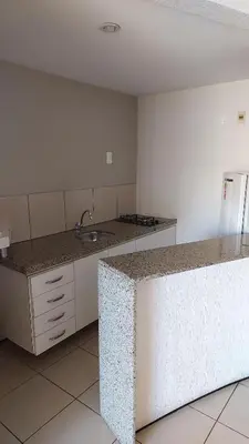 A cozinha ou kitchenette de REDE APARTHOTEL Praia Mansa