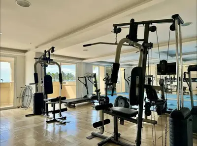 O centro de fitness e/ou as comodidades de fitness de Condomínio Beach Village vista mar