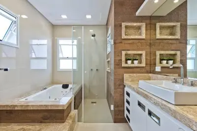 Uma casa de banho em Apartamento de luxo na Beira Mar