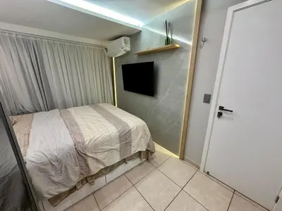 A planta de Apto Vista Mar - Beach Village