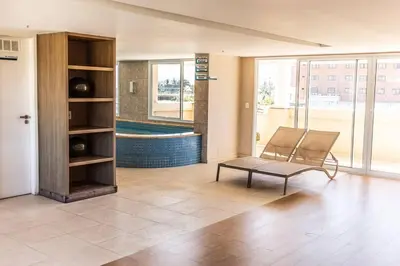 A planta de Apto Vista Mar - Beach Village