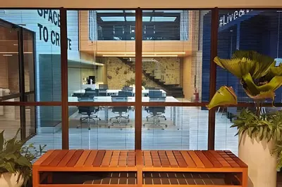 A planta de Flat Luxo com Coworking, Academia e Rooftop - WiFi 1Gb - Beira Mar 4 min