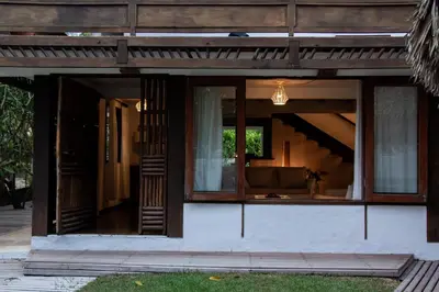 O edifício onde a casa de férias está situado