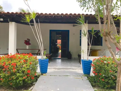 Um jardim no exterior de Sítio Caju
