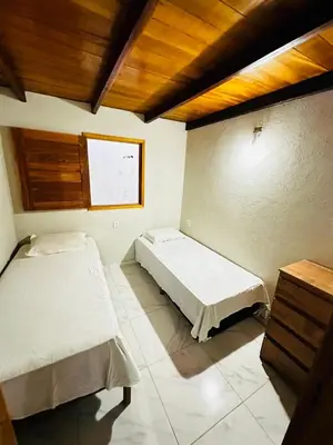 Uma cama ou camas num quarto em Casa Preá