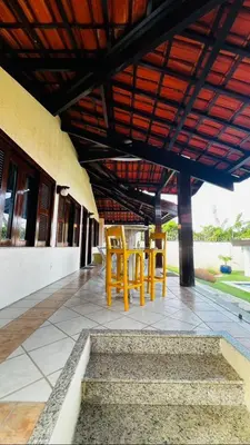 Uma varanda ou terraço em Mansão lagoa do catu