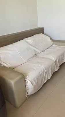 Uma cama ou camas num quarto em Flat Golden Flat Fortaleza
