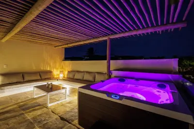 A planta de Deluxe Villa Luz Do Mar, rooftop Jacuzzi, vista mar