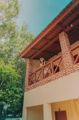 Uma varanda ou terraço em Pousada EcoVillage - Meu Xodó em Preá