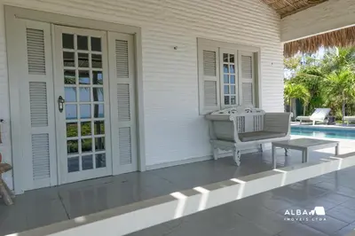 Uma varanda ou terraço em Vila Alba