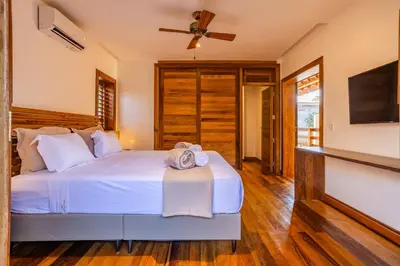 Uma cama ou camas num quarto em Villa Swabrina - Grupo Messina